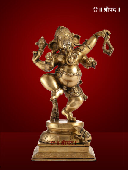 Dancing Ganesha | 17-Inch | Brass