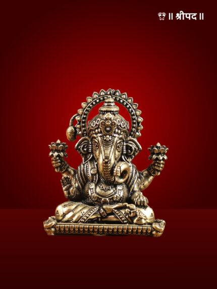 Dagduseth Ganapati Idol | 2 Inch | Brass