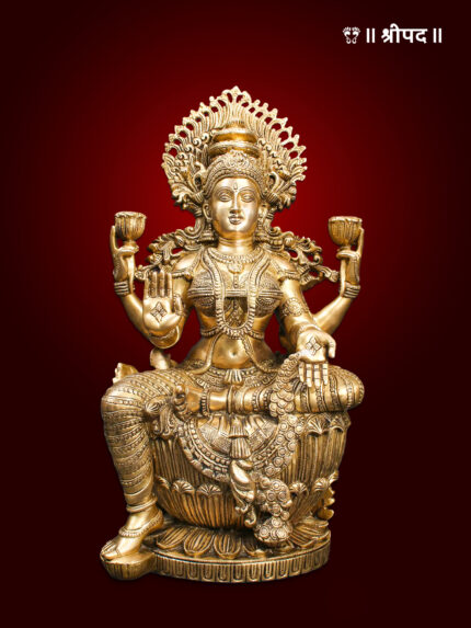 Sitting Devi Lakshmi | 25-Inch | Brass