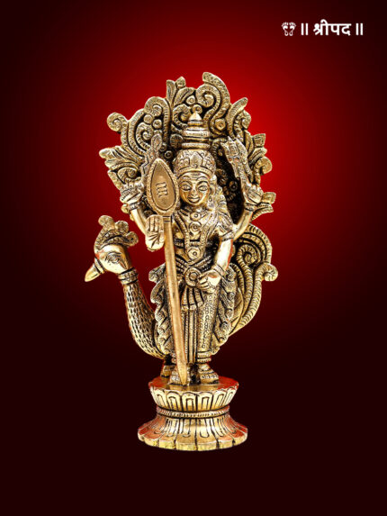 Lord Karttikeya | 6-Inch | Brass