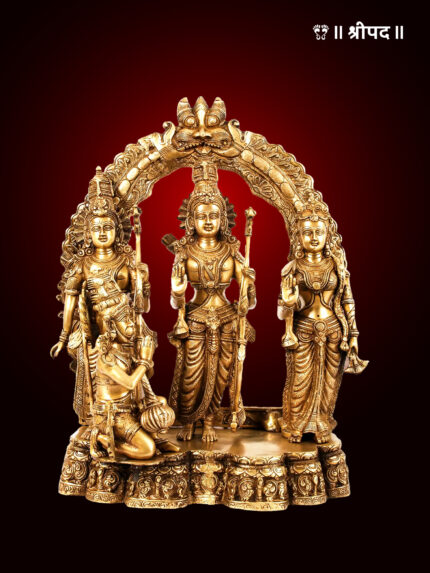 Ram Darbar with Prabhawali - 27 Inch - Brass