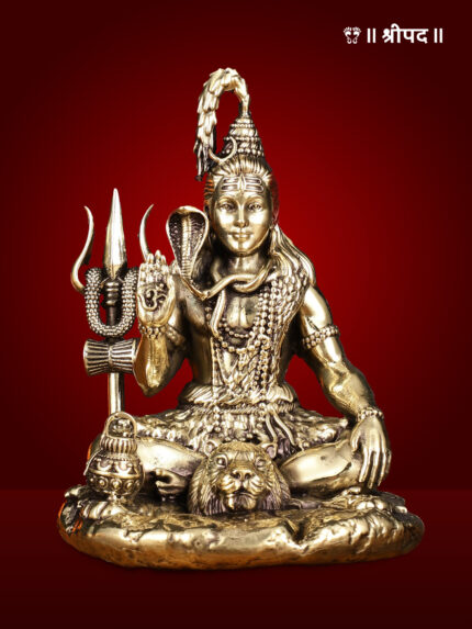 Lord Shiva with Aashirwad Pose | 5.5-Inch | Brass