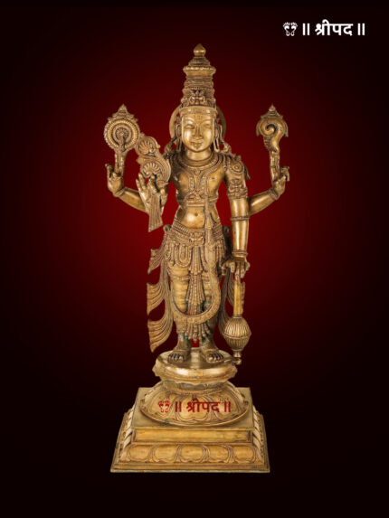 Lord Vishnu | 27-Inch | Panchaloha Bronze