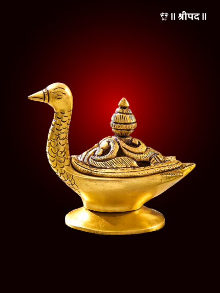 Brass Duck Dhoopdani | 4-Inch | Brass