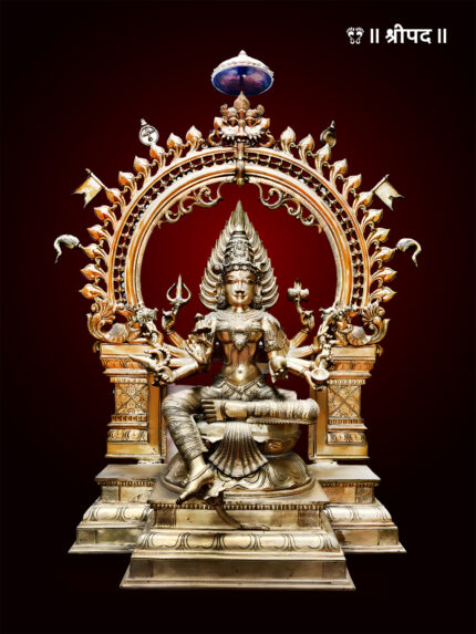 Exquisite Hand-Carved Mariyamman Idol | 36-Inch | Bronze Lost Wax