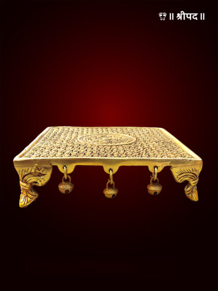 God Puja Chowki Square | 2-Inch | Brass