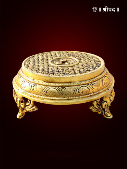 God Puja Chowki | 3-Inch | Brass