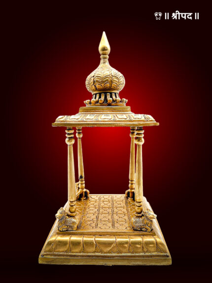 Puja Mandir for Home | 13-Inch | Brass