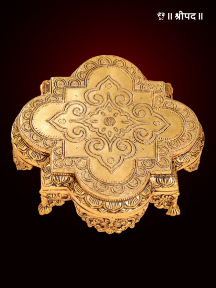 Pooja Chowki | 4-Inch | Brass