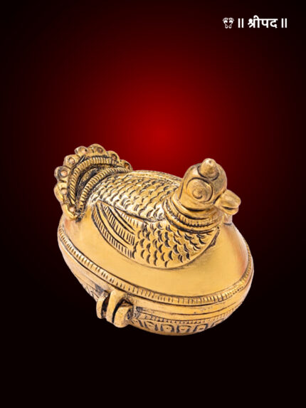 Duck Kumkum Kanku Box | 2-Inch | Brass