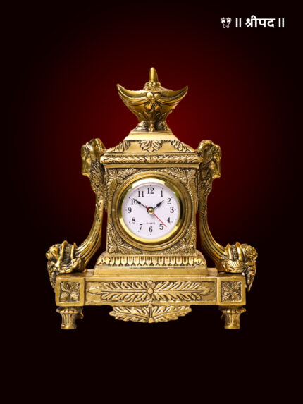 Vintage Table Clock/Watch | 10.5-Inch | Brass