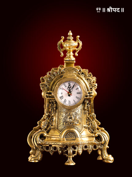 Vintage Table Clock/Watch | 14-Inch | Brass