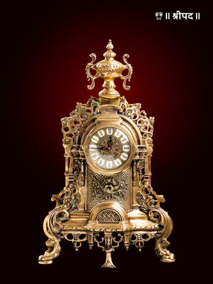 Vintage Table Clock/Watch | 22-Inch | Brass